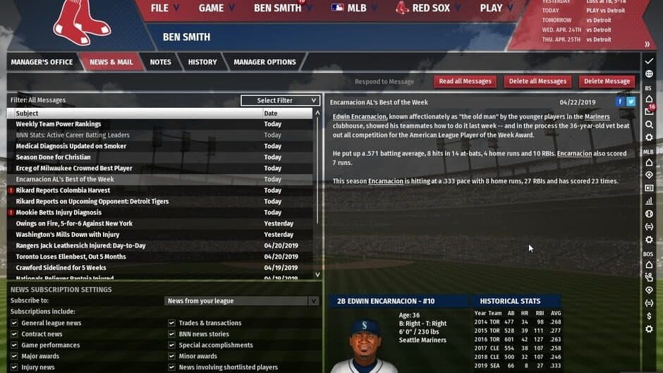 Out of the Park Baseball 20 screenshot 6