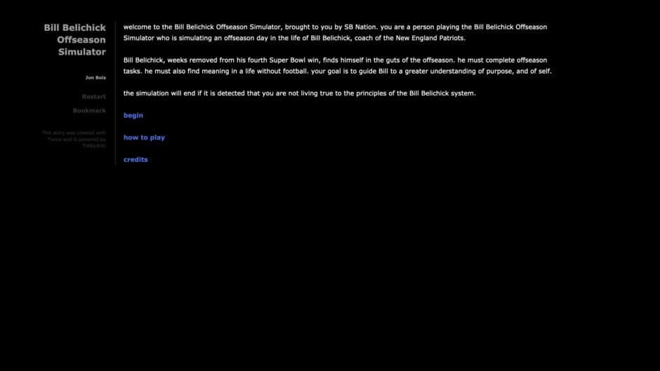 Bill Belichick Offseason Simulator screenshot 1