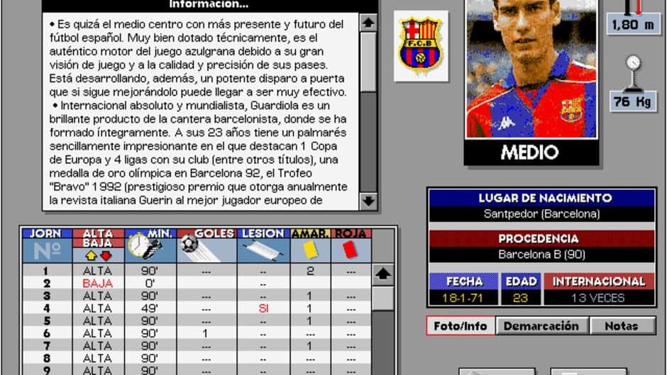 PC Fútbol 3.0 screenshot 2