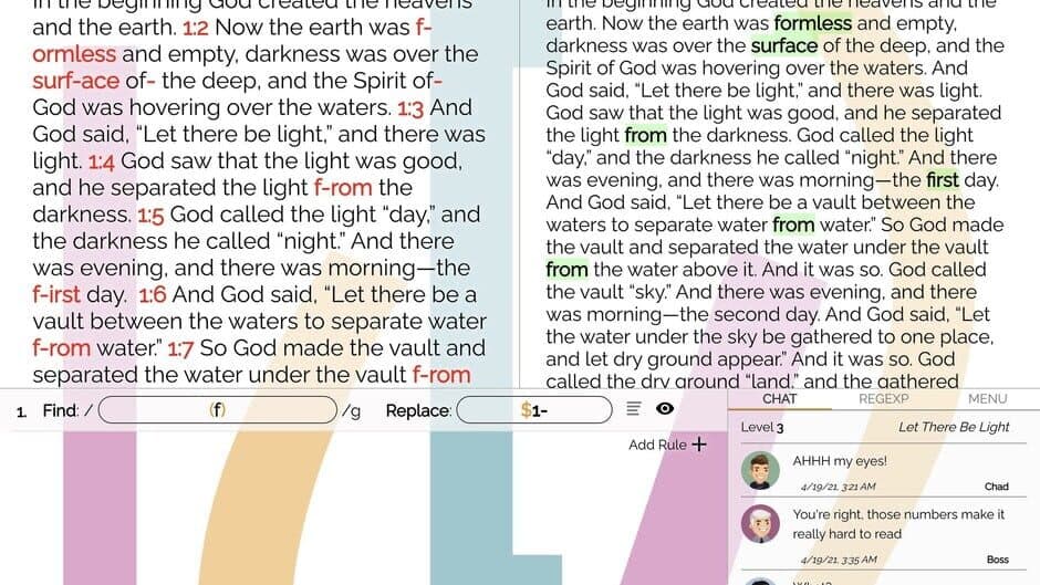 Copy Editor: A RegEx Puzzle screenshot 3