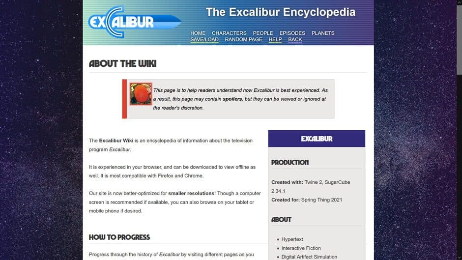 Excalibur screenshot 2