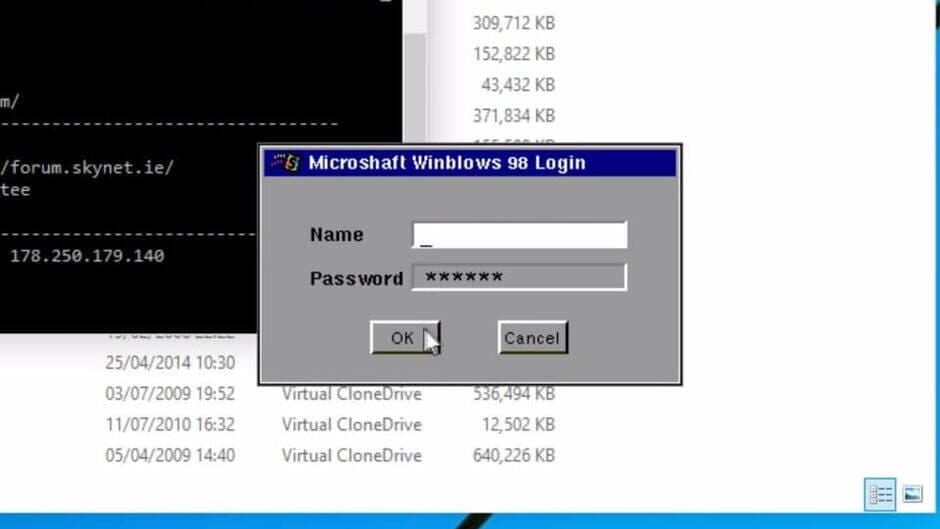 Microshaft Winblows 98 screenshot 2