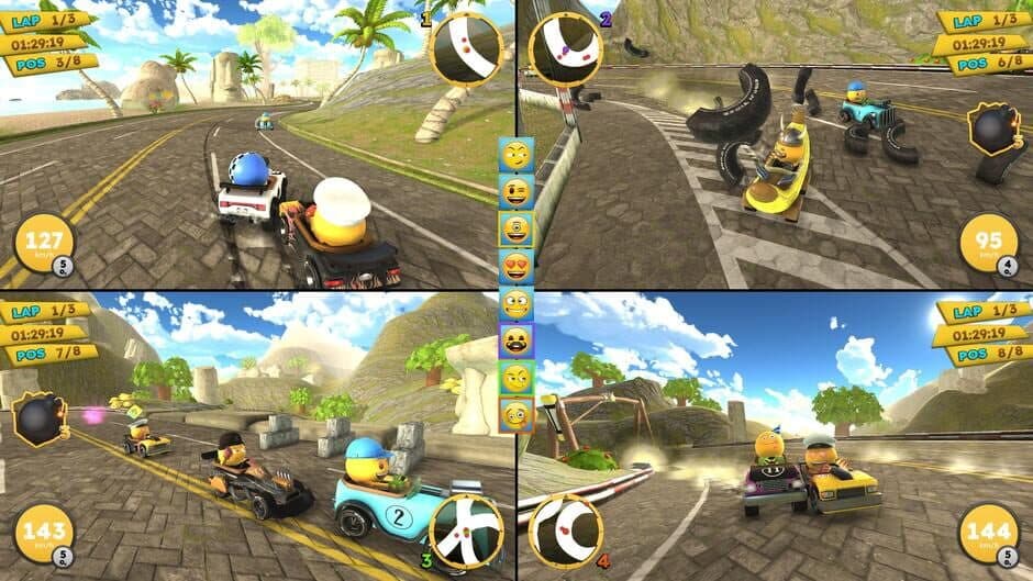 Emoji Kart Racer screenshot 2