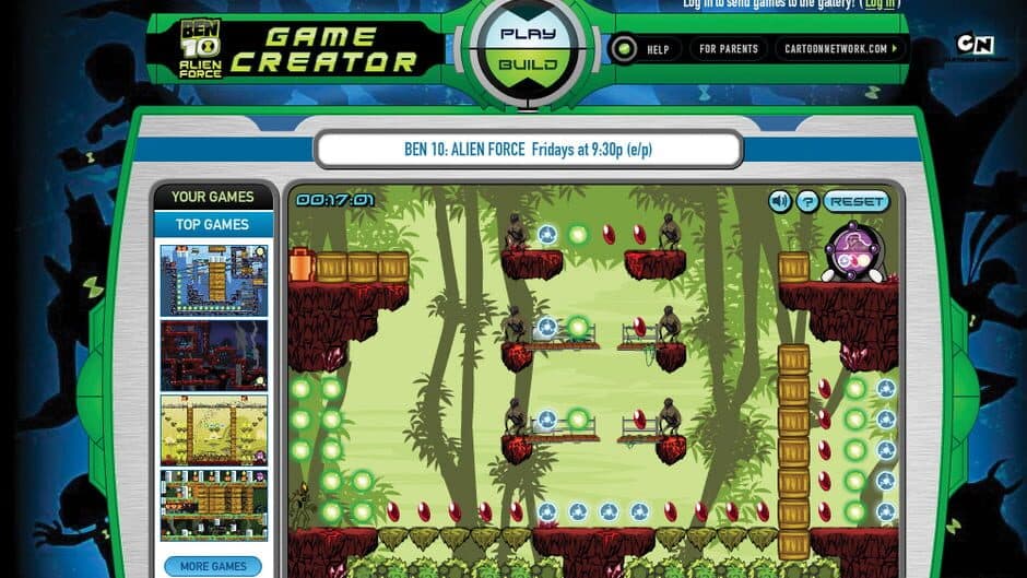Ben 10: Alien Force Game Creator screenshot 1