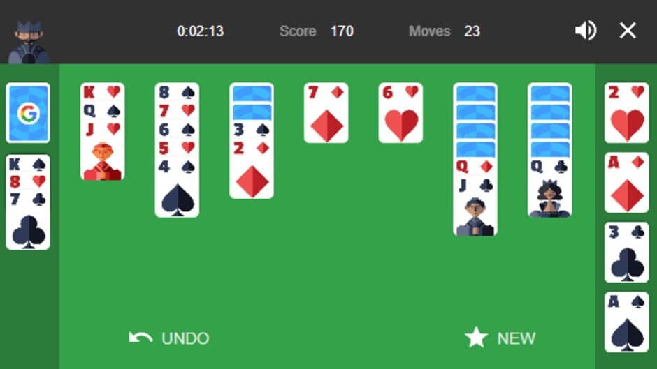 Google Solitaire screenshot 3