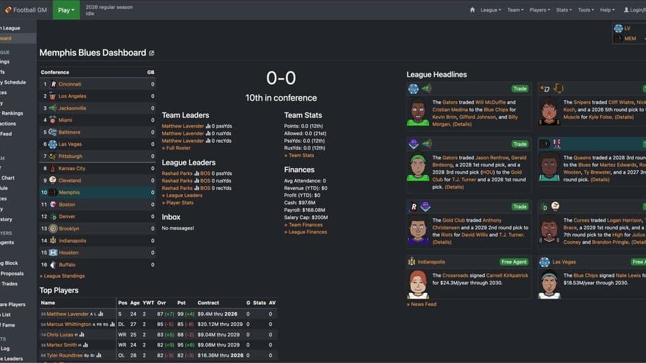 Football GM screenshot 2