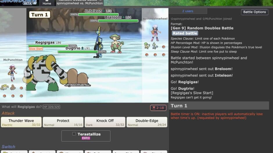 Pokémon Showdown screenshot 2