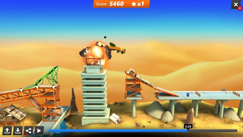 Bridge Constructor: Stunts screenshot 1